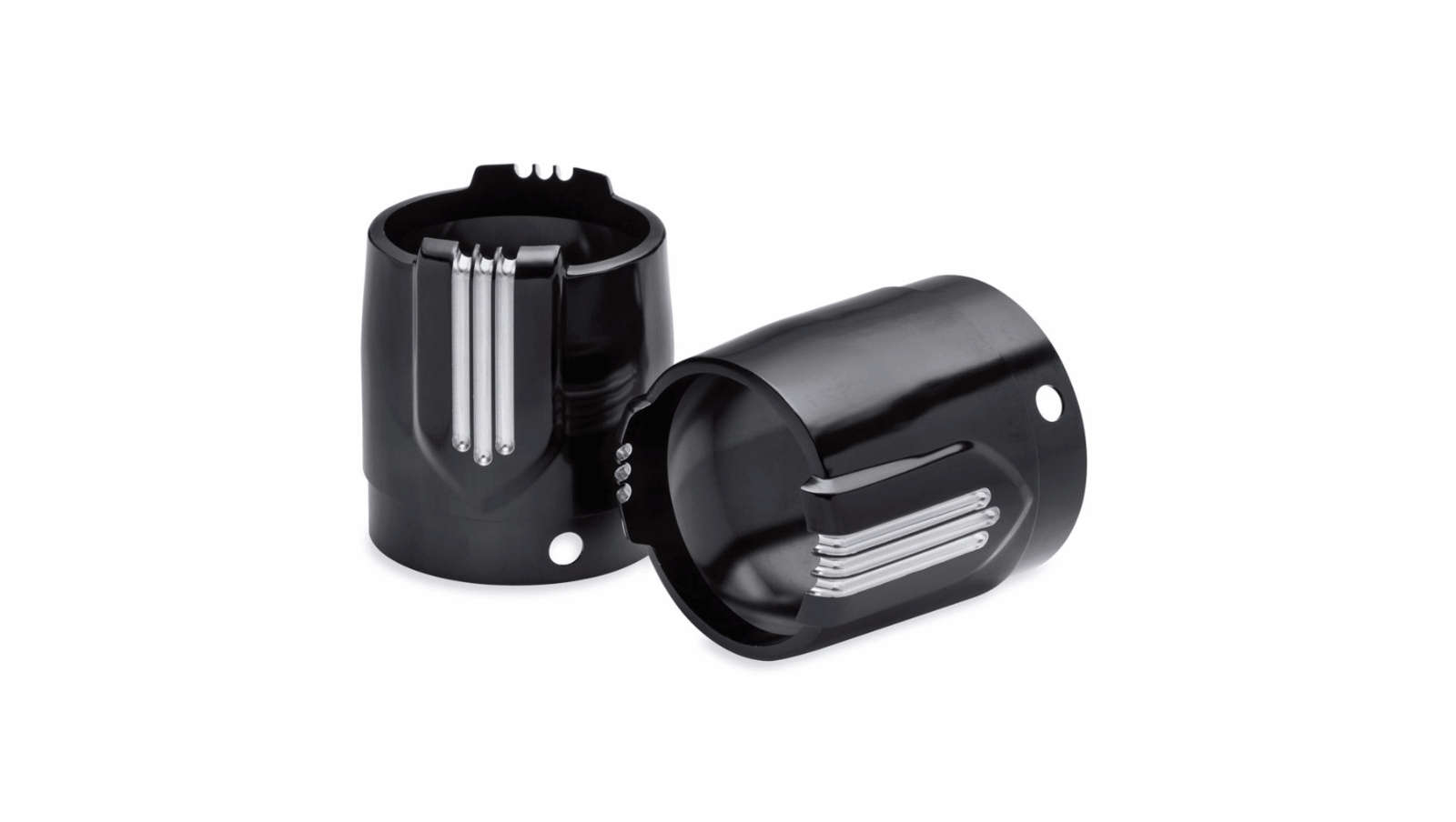 65100097Defiance Collection Muffler End Cap Kit - 4.5" - Gloss Black with Machine Cut
